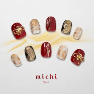 シックな和ネイル